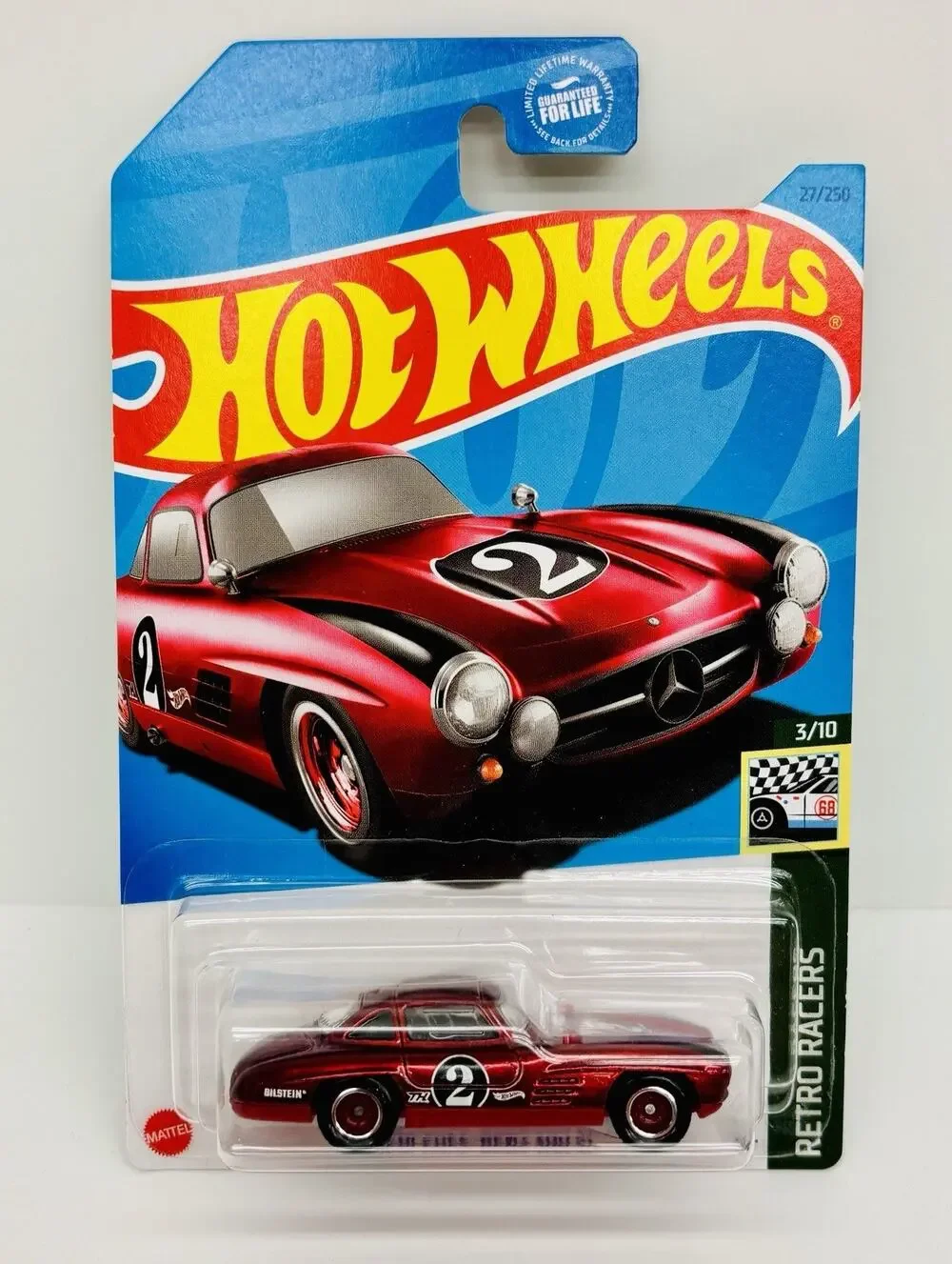 Hot Wheels STH Mercedes-Benz 300 SL Red Super Treasure Hunt w/ Protector Case